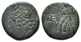 PONTOS. Amisos. Ae (Circa 85-65 BC). Time of Mithradates VI Eupator.
Obv: Aegis facing.
Rev: AMIΣOY.
Nike advancing right with shouldered palm bran...