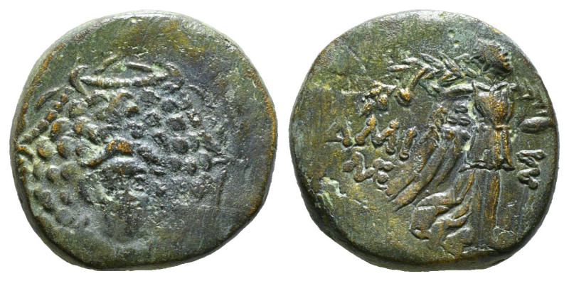 PONTOS. Amisos. Ae (Circa 85-65 BC). Time of Mithradates VI Eupator.
Obv: Aegis...