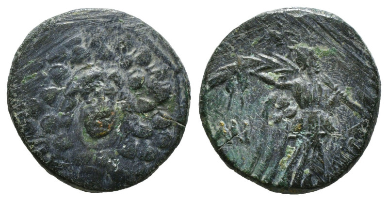 PONTOS. Amisos. Ae (Circa 85-65 BC). Time of Mithradates VI Eupator.
Obv: Aegis...