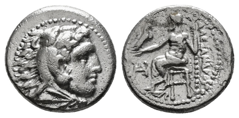 KINGS OF MACEDON. Alexander III 'the Great' (336-323 BC).Drachm. 
Obv: Head of ...