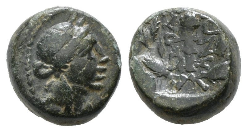 LYDIA. Sardeis. Ae (2nd-1st centuries BC).
Obv: Laureate head of Apoll right.
...