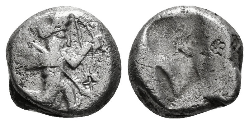 ACHAEMENID EMPIRE. Time of Darios II (424-405 BC). Siglos. Sardes.
Obv: Persian...