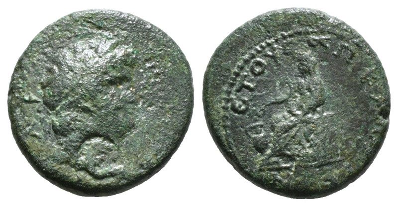 CILICIA. Anazarbus. Nero (45-68). Ae.
Obv: ΝWΡΩΝ ΚΑΙϹΑΡ .
Laureate head right....