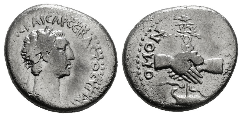 CAPPADOCIA. Caesarea. Nerva (96-98). Didrachm.
Obv: ΑΥΤΟΚΡΑΤ ΝЄΡΟΥΑС ΚΑΙСΑΡ СЄΒ...