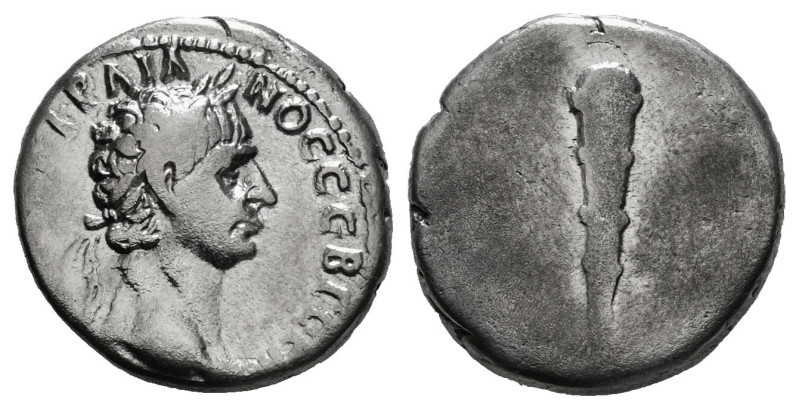 CAPPADOCIA. Caesarea. Trajan (98-117). Didrachm.
Obv: ΑΥΤ ΚΑΙ ΝΕΡΟΥΑϹ ΤΡΑΙΑΝΟϹ ...