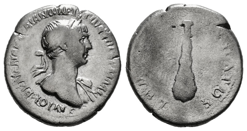 CAPPADOCIA. Caesarea. Trajan (98-117). Didrachm.
Obv: ΑΥΤ ΚΑΙ ΝΕΡΟΥΑϹ ΤΡΑΙΑΝΟϹ ...