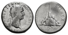 Cappadocia, Caesarea AR Didrachm Trajan (98-117) Issue: Cos II (AD 98/9)
Obv: ΑΥΤ ΚΑΙ ΝΕΡΟΥΑϹ ΤΡΑΙΑΝΟϹ ϹΕΒΑϹ ΓΕΡΜ; laureate and cuirassed bust of Tra...