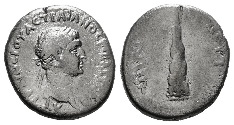 CAPPADOCIA. Caesarea. Trajan (98-117). Didrachm.
Obv: ΑΥΤ ΚΑΙ ΝΕΡΟΥΑϹ ΤΡΑΙΑΝΟϹ ...