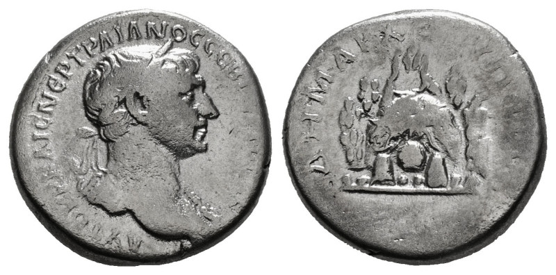 CAPPADOCIA. Caesarea. Trajan (98-117). Didrachm.
Obv: ΑΥΤΟΚΡ ΚΑΙϹ ΝΕΡ ΤΡΑΙΑΝΟϹ ...