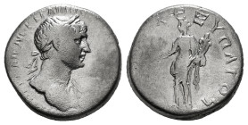 CAPPADOCIA. Caesarea. Trajan (98-117). Didrachm.
Obv: ΑΥΤΟΚΡ ΚΑΙС ΝΕΡ ΤΡΑΙΑΝΟС СΕΒ ΓΕΡΜ ΔΑΚ.
Laureate and draped bust right.
Rev: ΔΗΜΑΡΧ ΕΞ ΥΠΑΤΟ ς...