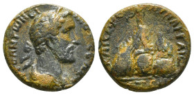 CAPPADOCIA. Caesarea. Antoninus Pius (138-161). Ae. Dated RY 9 (145/6).
Obv: Α K M ΑΝΤωΝЄΙΝΟС СЄΒΑСΤ.
Laureate, draped and cuirassed bust right.
Re...