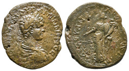 PONTUS. Amaseia. Caracalla (198-217). Ae. Dated CY 208 (208/9).
Obv: AY KAI M AY ANTΩNINOC.
Laureate, draped and cuirassed bust right.
Rev: AΔP CE ...