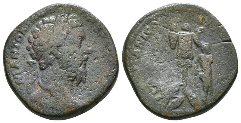 MARCUS AURELIUS (161-180). Sestertius. Rome 20,38gr