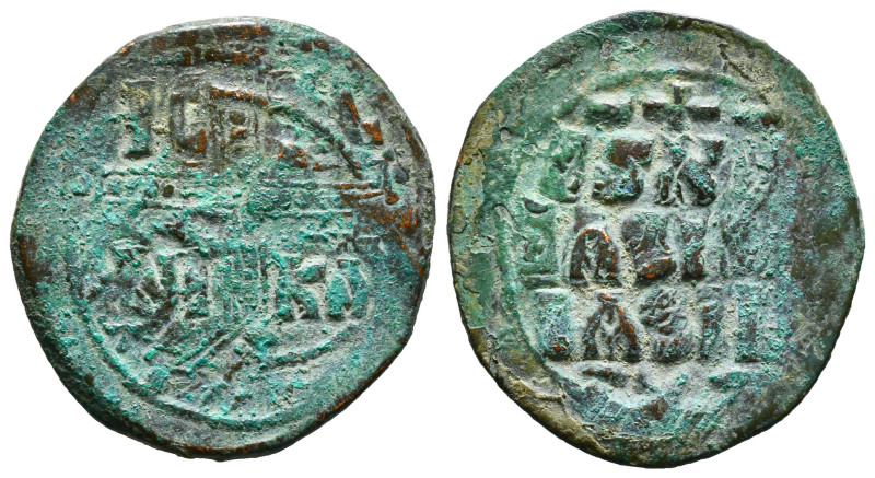 ANONYMOUS FOLLES. Class A3. Attributed to Basil II & Constantine VIII (1020-1028...