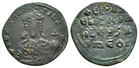 Byzantine Coin AE Follis. Weight : 4,43gr