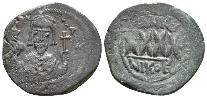 Phocas (602-610) AE Follis. Nicomedia.
Obv: δ N FOCAS PER AVς (or similar) Crow...