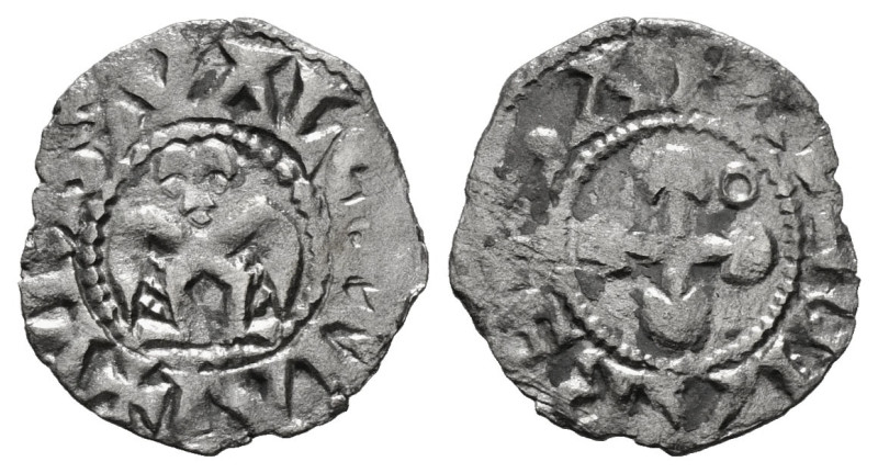 Medieval Coin AR Silver. Weight : 0,87gr