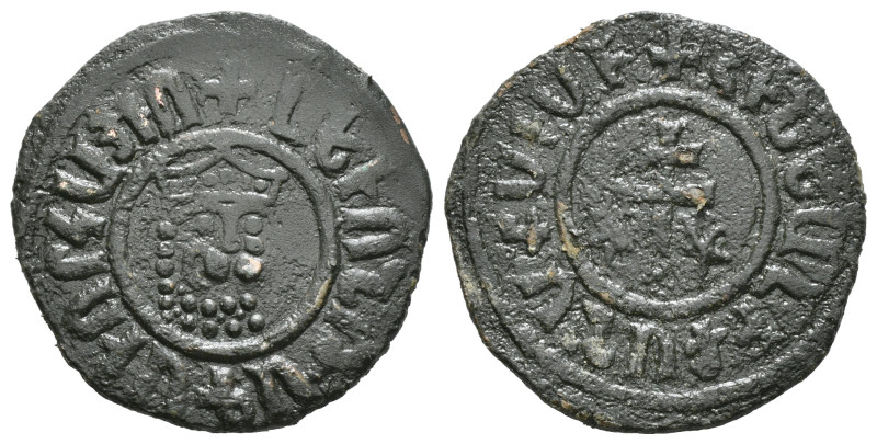 Medieval Coin AE Bronze. Weight : 7,44gr