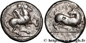 CILICIA - KELENDERIS
Type : Statère 
Date : c. 425-400 AC. 
Mint name / Town : Célendéris 
Metal : silver 
Diameter : 22,5  mm
Orientation dies : 9  h...