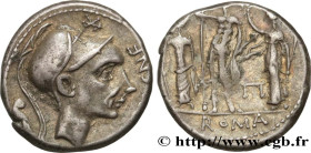 CORNELIA
Type : Denier 
Date : 112-111 AC. 
Mint name / Town : Rome 
Metal : silver 
Millesimal fineness : 950  ‰
Diameter : 18  mm
Orientation dies :...