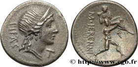 HERENNIA
Type : Denier 
Date : 108-107 AC. 
Mint name / Town : Rome 
Metal : silver 
Millesimal fineness : 950  ‰
Diameter : 19,00  mm
Orientation die...