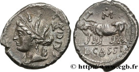 CASSIA
Type : Denier 
Date : 102 AC. 
Mint name / Town : Rome 
Metal : silver 
Millesimal fineness : 950  ‰
Diameter : 19,5  mm
Orientation dies : 10 ...