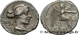 PORCIA
Type : Denier 
Date : 89 AC. 
Mint name / Town : Rome 
Metal : silver 
Millesimal fineness : 950  ‰
Diameter : 19  mm
Orientation dies : 11  h....
