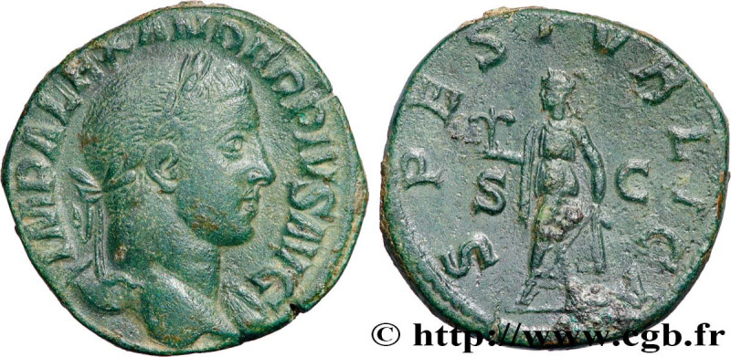 SEVERUS ALEXANDER 
Type : Sesterce 
Date : 232 
Mint name / Town : Rome 
Metal :...