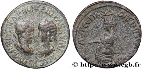 GORDIANUS III and TRANQUILLINA
Type : Tetrassaria 
Date : 242-244 
Mint name / Town : Singara, Mésopotamie 
Metal : copper 
Diameter : 31  mm
Orientat...