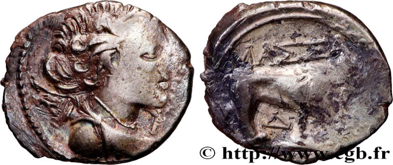 MASSALIA - MARSEILLE
Type : “Drachme légère” ou tétrobole 
Date : c. 121-82 AC. ...