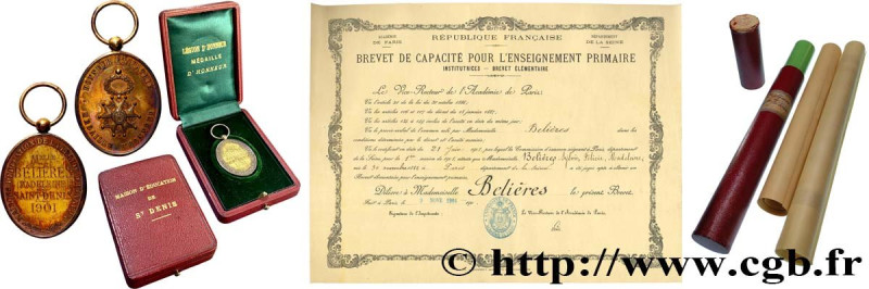 III REPUBLIC
Type : Médaille, Maison d’éducation de la Légion d’honneur avec son...