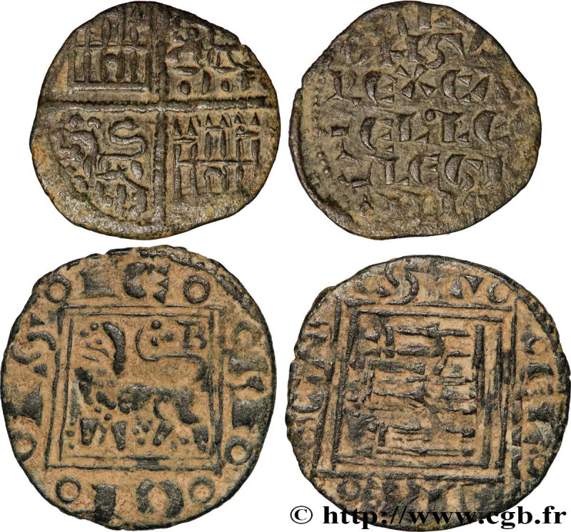 SPAIN - KINGDOMS OF CASTILE AND LEON - ALFONSO X
Type : Lot de deux oboles en bi...