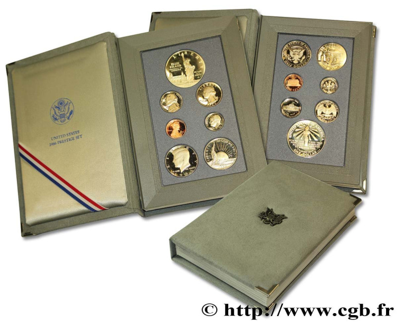 UNITED STATES OF AMERICA
Type : Série Proof 7 monnaies Prestige Set 
Date : 1986...