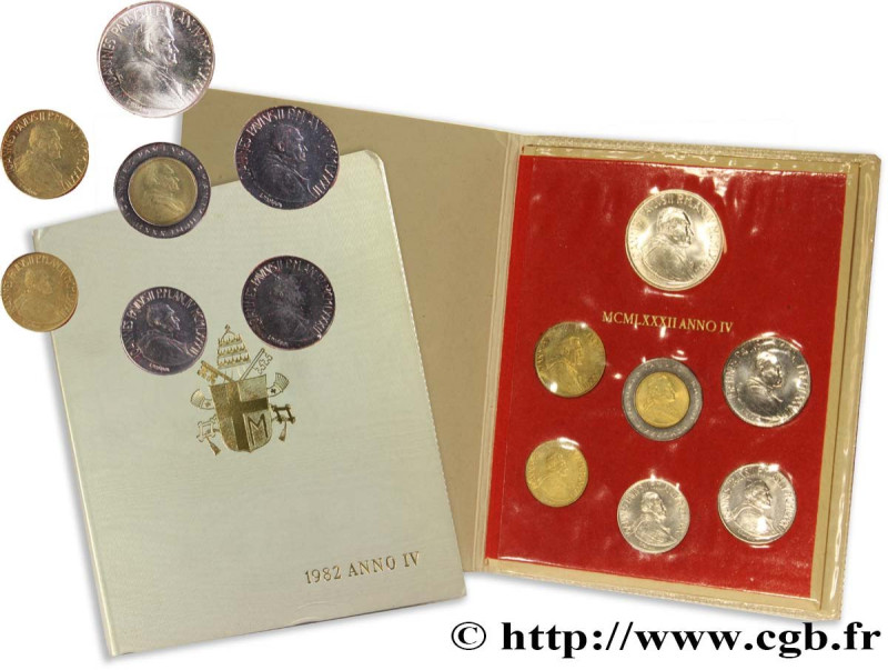 VATICAN AND PAPAL STATES
Type : Série 6 monnaies Jean-Paul II an IV 
Date : 1982...