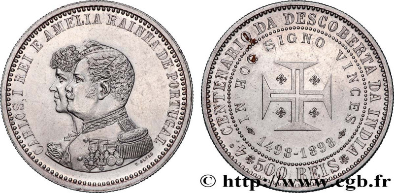 PORTUGAL
Type : 500 Réis Charles Ier et Amélie 
Date : 1898 
Quantity minted : 3...