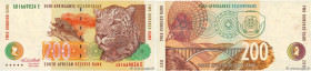 Country : SOUTH AFRICA 
Face Value : 200 Rand 
Date : (1994) 
Period/Province/Bank : South African Reserve Bank 
Catalogue reference : P.127a 
Alphabe...