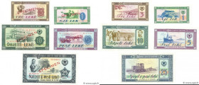 Country : ALBANIA 
Face Value : 1 à 25 Lekë Spécimen 
Date : 1976 
Period/Province/Bank : Banka E Shtetit Shqiptar 
Catalogue reference : P.40s2 à P.4...