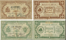 Country : ALGERIA 
Face Value : 50 Centimes et 1 Franc Lot 
Date : 17 avril 1915 
Period/Province/Bank : Chambre de Commerce 
Department : Algérie 
Fr...