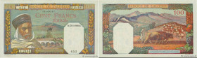 Country : ALGERIA 
Face Value : 100 Francs 
Date : 23 mai 1945 
Period/Province/Bank : Banque de l'Algérie 
Catalogue reference : P.85 
Alphabet - sig...