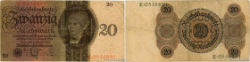 Country : GERMANY 
Face Value : 20 Reichsmark 
Date : 11 octobre 1924 
Period/Province/Bank : Reichsbanknote 
Catalogue reference : P.176 
Alphabet - ...