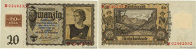 Country : GERMAN DEMOCRATIC REPUBLIC 
Face Value : 20 Deutsche Mark 
Date : (1948) 
Period/Province/Bank : Occupation Sovietique 
Catalogue reference ...