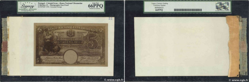 Country : ANGOLA 
Face Value : 5 Mil Reis Photo 
Date : (1907) 
Period/Province/...