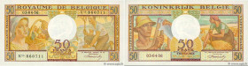 Country : BELGIUM 
Face Value : 50 Francs 
Date : 03 avril 1956 
Period/Province/Bank : Royaume de Belgique, Trésorerie 
Catalogue reference : P.133b ...