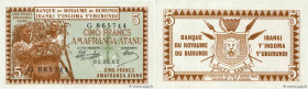 Country : BURUNDI 
Face Value : 5 Francs 
Date : 01 mai 1965 
Period/Province/Bank : Banque du Royaume du Burundi 
Catalogue reference : P.8 
Alphabet...