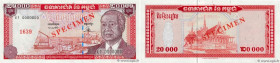 Country : CAMBODIA 
Face Value : 20000 Riels Spécimen 
Date : (1995) 
Period/Province/Bank : National Bank of Cambodia 
Catalogue reference : P.48s 
A...
