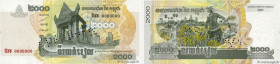 Country : CAMBODIA 
Face Value : 2000 Riels Spécimen 
Date : 2007 
Period/Province/Bank : National Bank of Cambodia 
Catalogue reference : P.59as 
Alp...