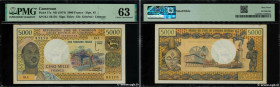 Country : CAMEROON 
Face Value : 5000 Francs 
Date : (1974) 
Period/Province/Bank : B.E.A.C. 
Department : République Unie du Cameroun 
Catalogue refe...