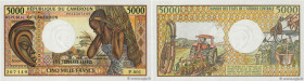 Country : CAMEROON 
Face Value : 5000 Francs 
Date : (1984) 
Period/Province/Bank : B.E.A.C. 
Department : République du Cameroun 
Catalogue reference...