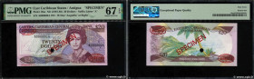 Country : CARIBBEAN  
Face Value : 20 Dollars Spécimen 
Date : (1987-1988) 
Period/Province/Bank : Eastern Caribbean Central Bank 
Department : Antigu...
