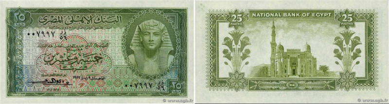 Country : EGYPT 
Face Value : 25 Piastres Numéro spécial 
Date : 1957 
Period/Pr...